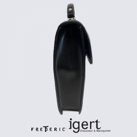 Cartable Frederic, cartable à fermeture à code en cuir de vachette noir Cartable Frederic, cartable à fermeture à code en cuir de vachette noir