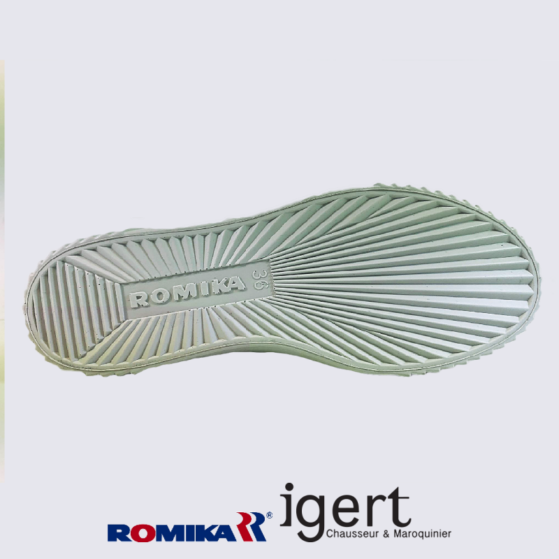 Baskets Romika baskets semelles epaisses femme en cuir noir Igert Chaussure Maroquinerie