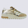 Baskets Ara, Baskets tendances à lacets femme en cuir camel métallisé Baskets Ara, Baskets tendances à lacets femme en cuir camel métallisé