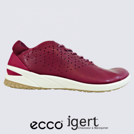 Baskets Ecco, baskets à lacets légères femme en cuir