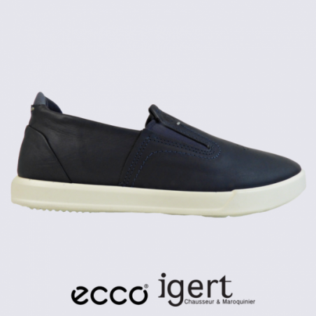 Chaussures Ecco, chaussures confortables homme en cuir marine