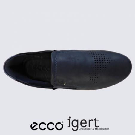 Chaussures Ecco, chaussures confortables homme en cuir marine