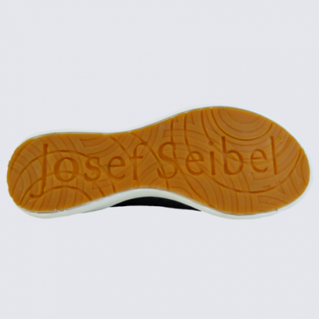 Chaussures Josef Seibel, chaussures confortables femme en textile et cuir noir