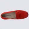 Mocassins Mephisto, mocassins confortables et tendances femme en cuir nubuck rouge Mocassins Mephisto, mocassins confortables et tendances femme en cuir nubuck rouge