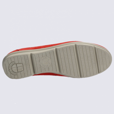 Mocassins Mephisto, mocassins confortables et tendances femme en cuir nubuck rouge Mocassins Mephisto, mocassins confortables et tendances femme en cuir nubuck rouge