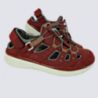 Chaussures Allrounder, chaussures à velcros velours femme en cuir rouge