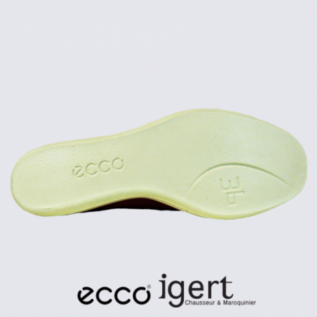 Chaussures Ecco, slip-on confortables et légères femme rouge