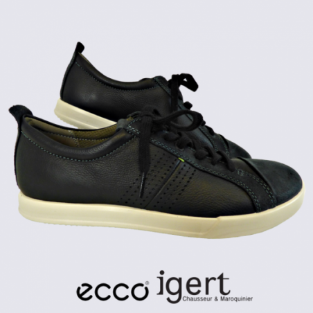 Baskets Ecco, baskets à lacets confortables homme en cuir noir Baskets Ecco, baskets à lacets confortables homme en cuir noir