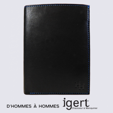 Porte Feuille d'Hommes à Hommes, porte feuille homme en cuir noir