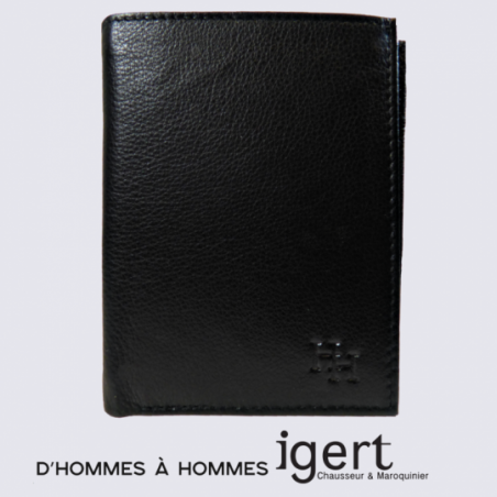 Porte Feuille d'Hommes à Hommes, porte feuille tendance homme cuir noir