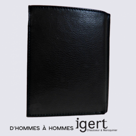 Porte Feuille d'Hommes à Hommes, porte feuille tendance homme cuir noir