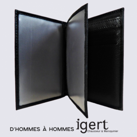 Porte Feuille d'Hommes à Hommes, porte feuille tendance homme cuir noir