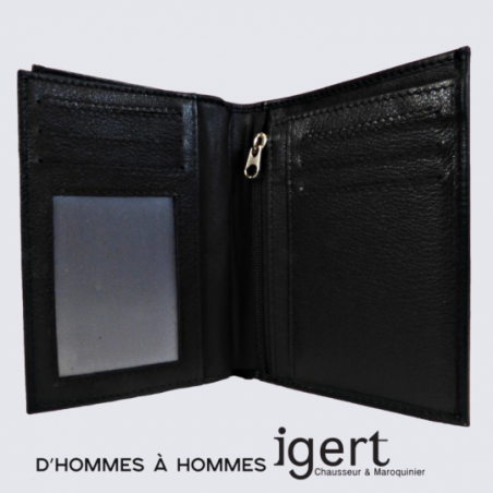 Porte Feuille d'Hommes à Hommes, porte feuille tendance homme cuir noir