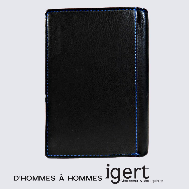 Porte Feuille d'Hommes à Hommes, porte feuille tendance homme cuir noir