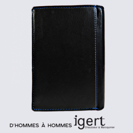 Porte Feuille d'Hommes à Hommes, porte feuille tendance homme cuir noir