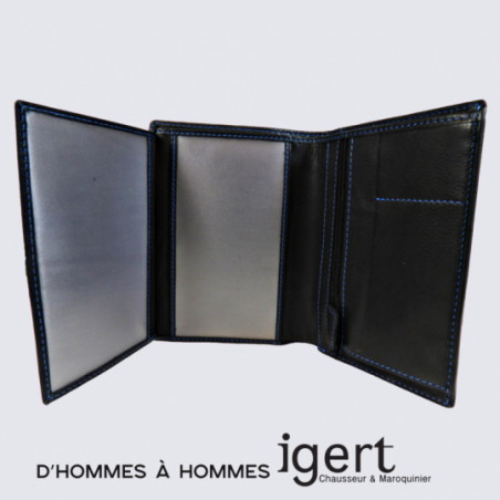 Porte Feuille d'Hommes à Hommes, porte feuille tendance homme cuir noir