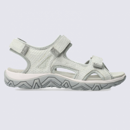 Sandales Allrounder, sandales confortables pour femme en textile glacier gris