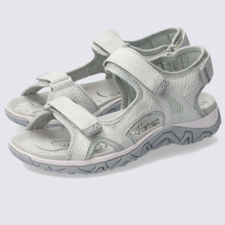 Sandales Allrounder, sandales confortables pour femme en textile glacier gris