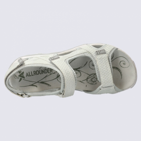 Sandales Allrounder, sandales confortables pour femme en textile glacier gris