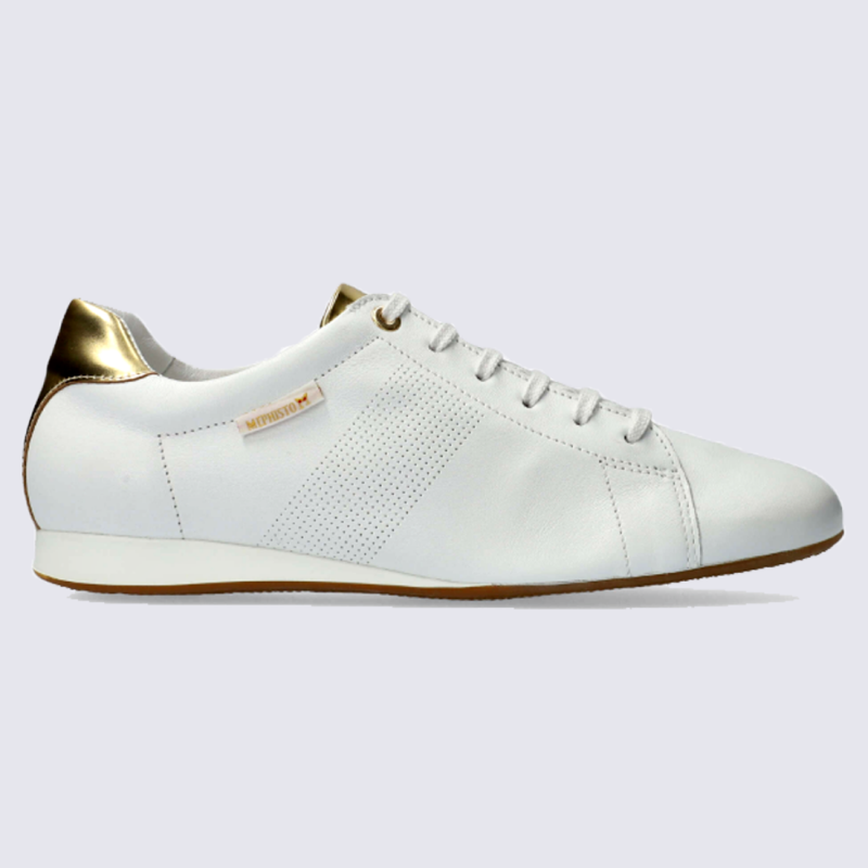 Baskets Mephisto baskets ultra l g res femme en cuir blanc