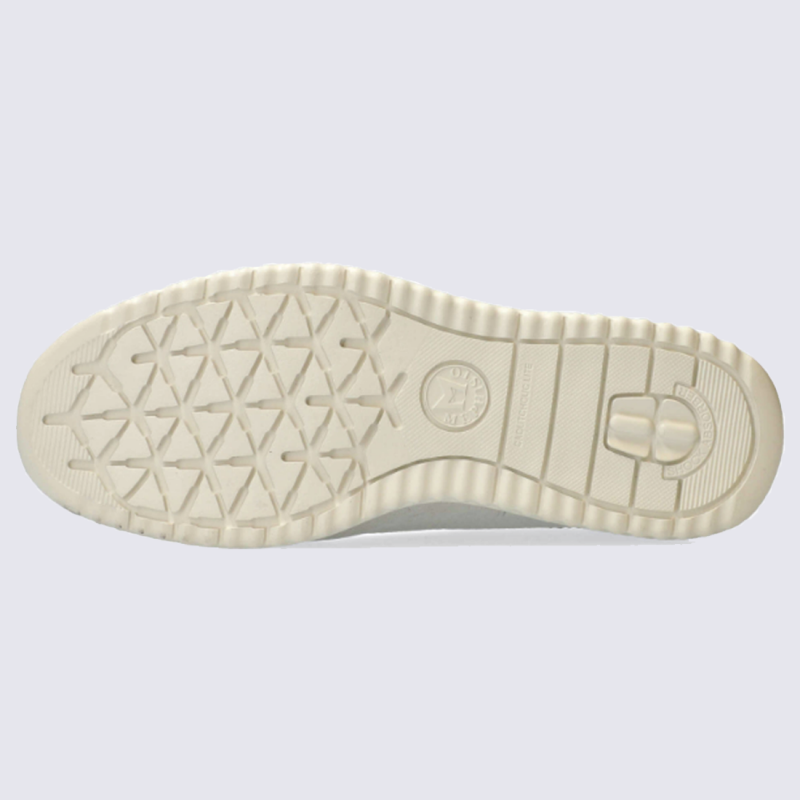 Baskets Mephisto, baskets basses tendances homme en cuir blanc