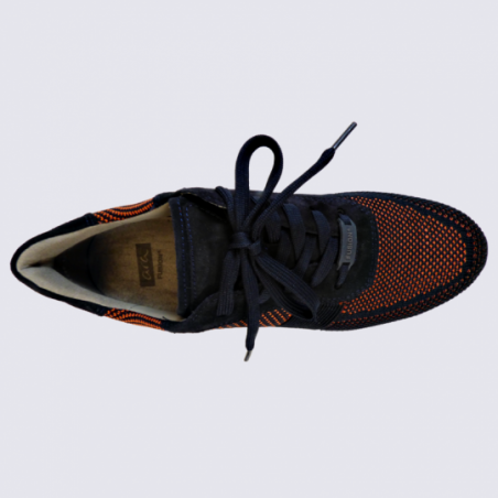 Baskets Ara, baskets tendances et confortables homme  bleu orange