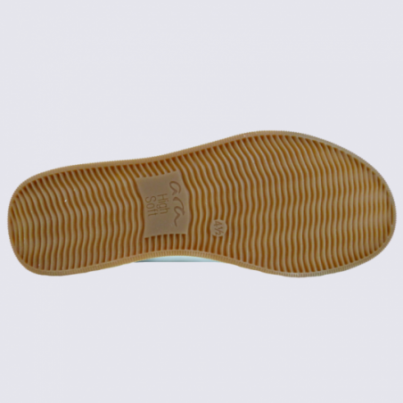 Baskets Ara, baskets à lacets tendance femme en cuir blanc et beige Baskets Ara, baskets à lacets tendance femme en cuir blanc et beige