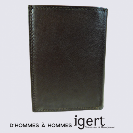 Porte feuille d'Hommes à Hommes, porte feuille élégant homme en cuir brun Porte feuille d'Hommes à Hommes, porte feuille élégant homme en cuir brun
