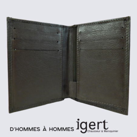 Porte feuille d'Hommes à Hommes, porte feuille élégant homme en cuir brun