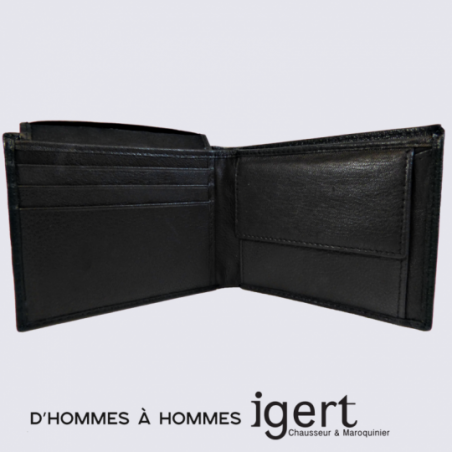 Porte Feuille d'Hommes à Hommes, porte feuille pratique homme cuir noir