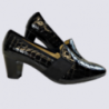 Escarpins Ara, escarpins confortables et tendances femme en cuir effet croco vernis noir Escarpins Ara, escarpins confortables et tendances femme en cuir effet croco vernis noir