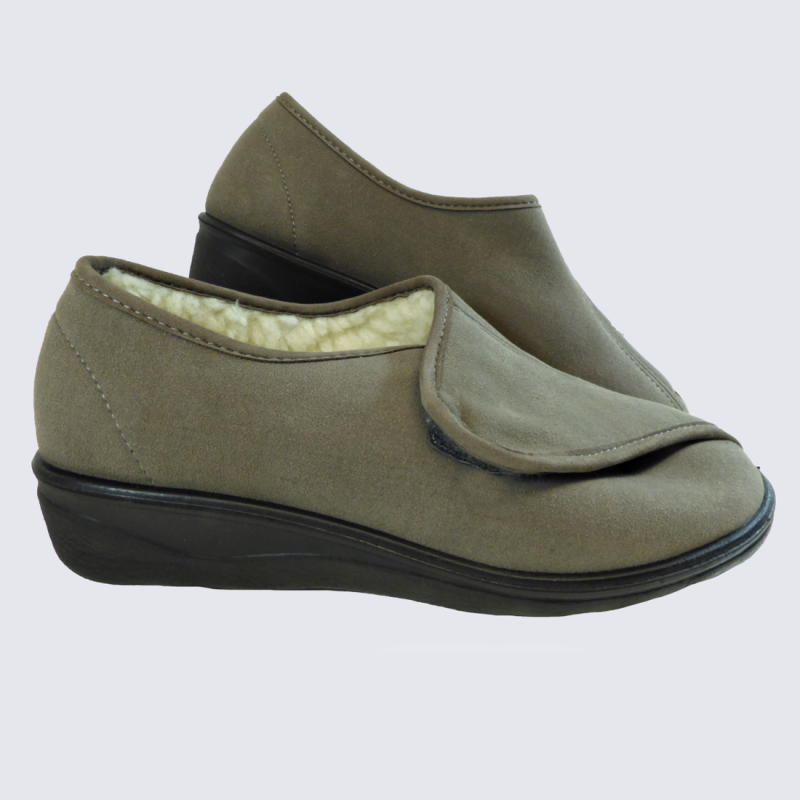 Chaussons fourrés femme cheap