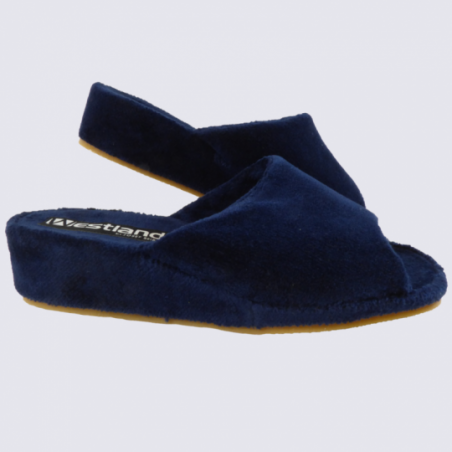 Mules Westland by Josef Seibel, mules éponges à talon femme marine Mules Westland by Josef Seibel, mules éponges à talon femme marine