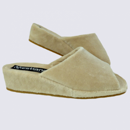 Mules Westland by Josef Seibel, mules éponges à talon femme beige