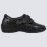 Chaussures Waldlaufer, chaussures à velcros largeur K femme en cuir noir Chaussures Waldlaufer, chaussures à velcros largeur K femme en cuir noir