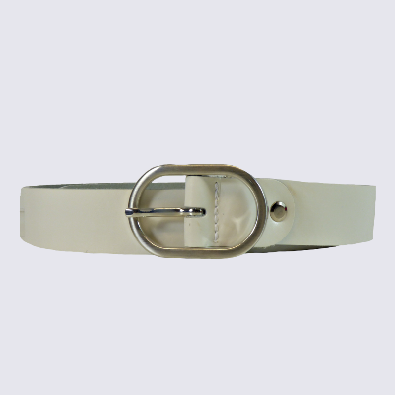 Ceinture Bernd Götz, ceinture femme en cuir blanc Ceinture Bernd Götz, ceinture femme en cuir blanc