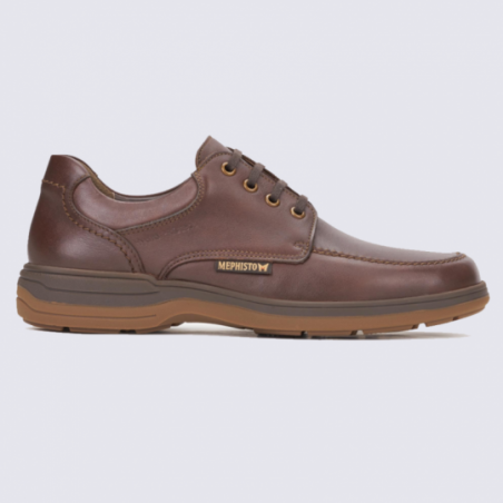 Chaussures Mephisto, chaussures homme en cuir noisette