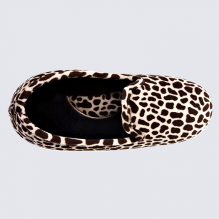 Chaussons Isotoner, chaussons confortables femme girafe