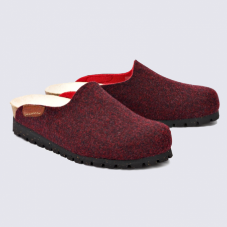 Mules Mobils, mules pour femme prune