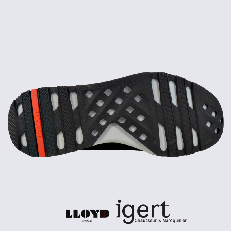 Baskets Lloyd, baskets tendances homme en cuir noir