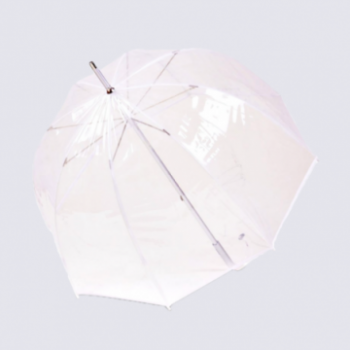 Parapluie cloche Isotoner, parapluie cloche transparent femme blanc