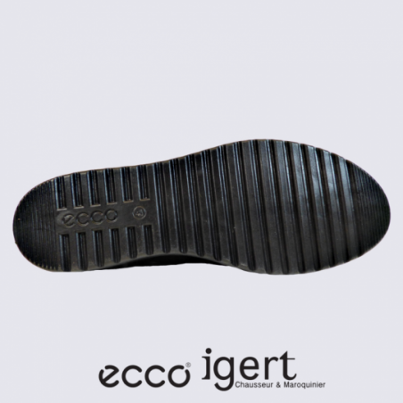 Chaussures Ecco, chaussures montantes femme en cuir noir