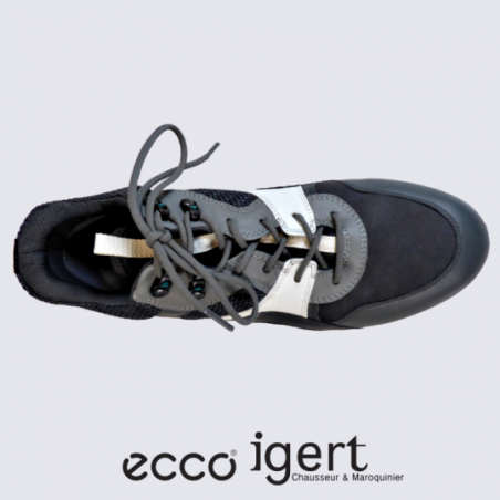 Baskets Ecco, baskets tendances homme en cuir titanium