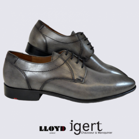 Derbies Lloyd, derbies chics homme en cuir gris