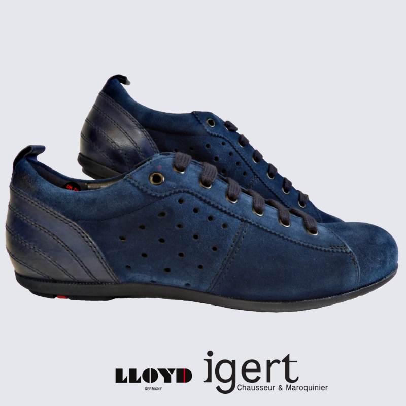 Baskets Lloyd, baskets confortables homme en cuir jeans
