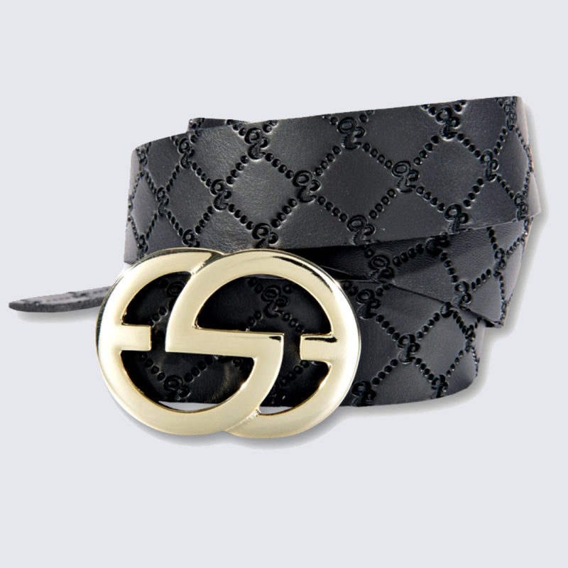 Ceinture Bernd Götz, ceinture élégante femme en cuir noir Ceinture Bernd Götz, ceinture élégante femme en cuir noir