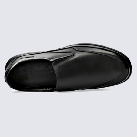 Slip-on Mephisto, chaussures à enfiler homme en cuir lisse noir