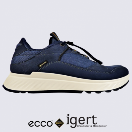 Baskets Ecco, baskets membrane Gore-Tex homme marine