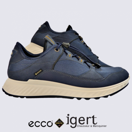 Baskets Ecco, baskets membrane Gore-Tex homme marine