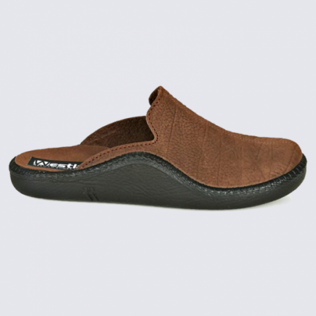 Mules Westland by Josef Seibel, mules confort homme en cuir brun